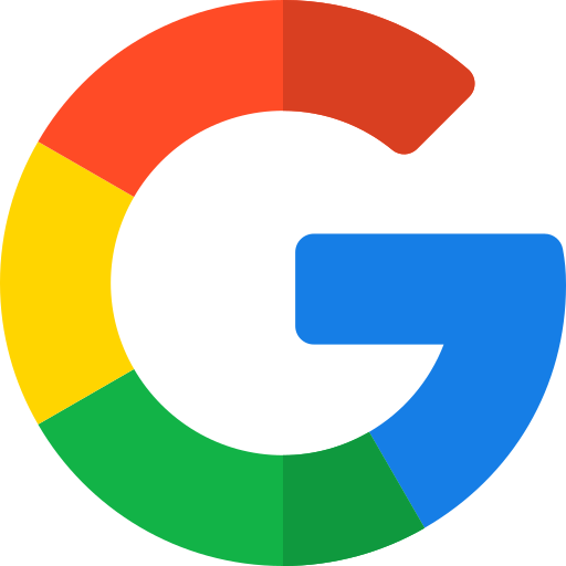 Buchstabe G in den Google-Farben Rot, Gelb, Grün und Blau